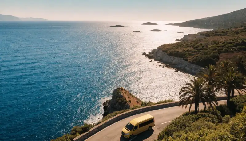 Athens Riviera coastal road, private van transfer